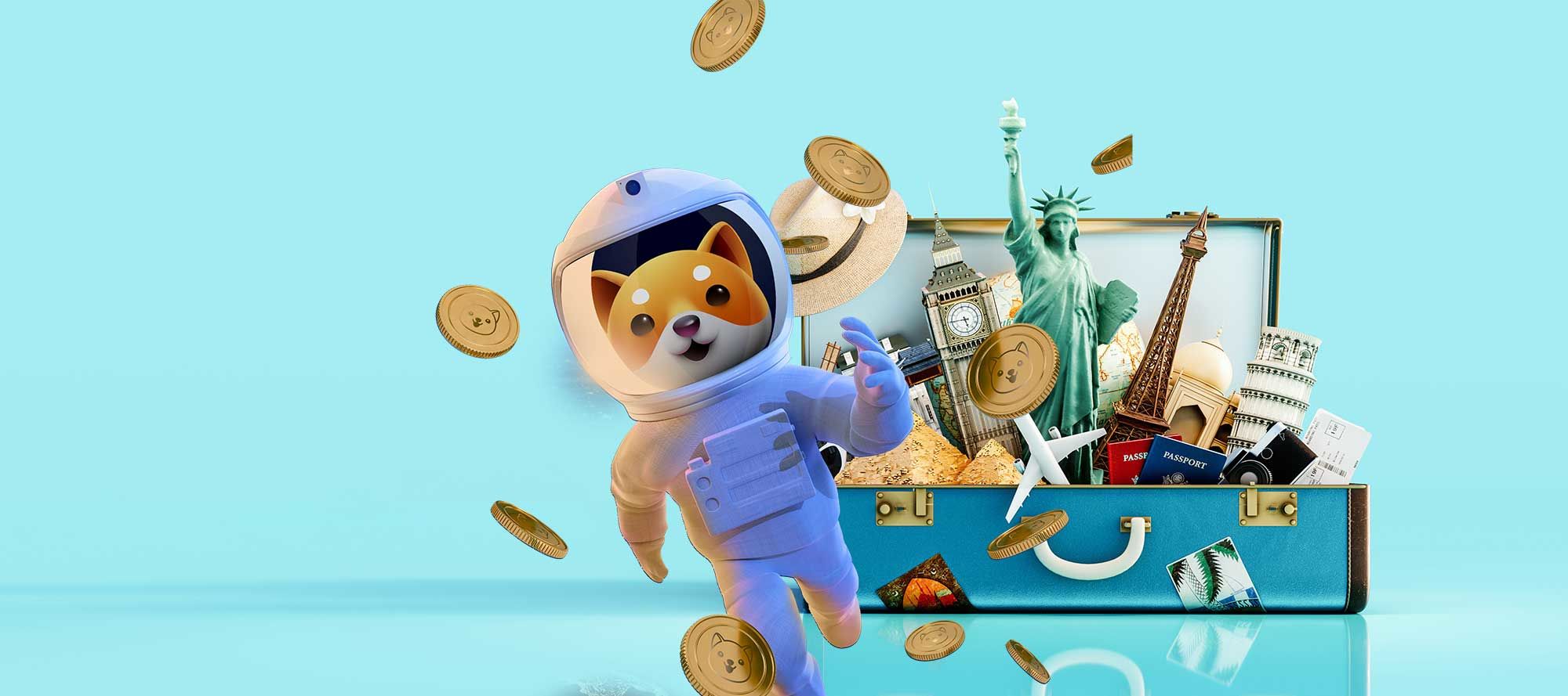 Travel with BabyDoge - Book hotels with BabyDoge##Book flights with BabyDoge##5% exclusive discount in hotel bookings for BabyDoge holders##Discount code: babydoge